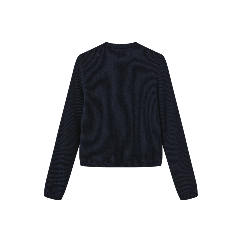 Short Quilted Knit Jacket