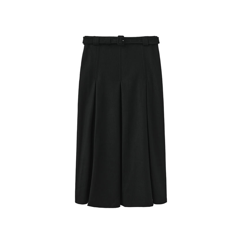 Mica Wool Midi Skirt