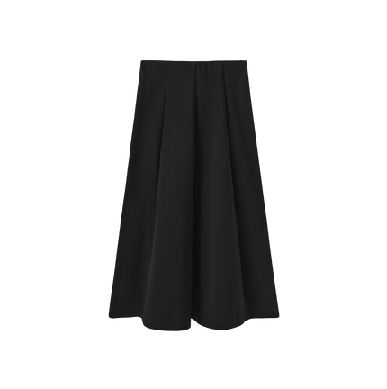 Sweatshirt Paneled Midi Skirt