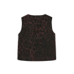 Brent Leopard Denim Vest