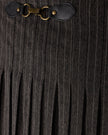 Buckle Detailed Pleated Maxi Skirt