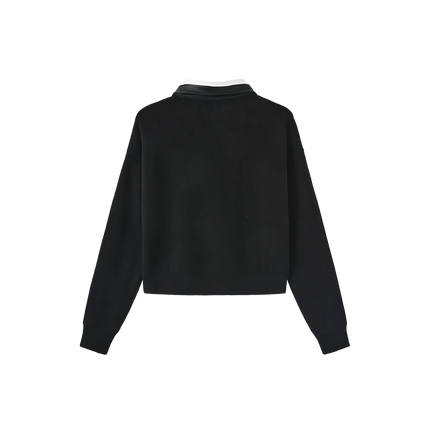 Attached Collared Sweater