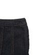 Box Pleat Denim Skirt
