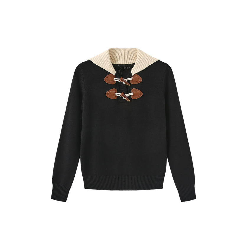 Toggle Collar Sweater