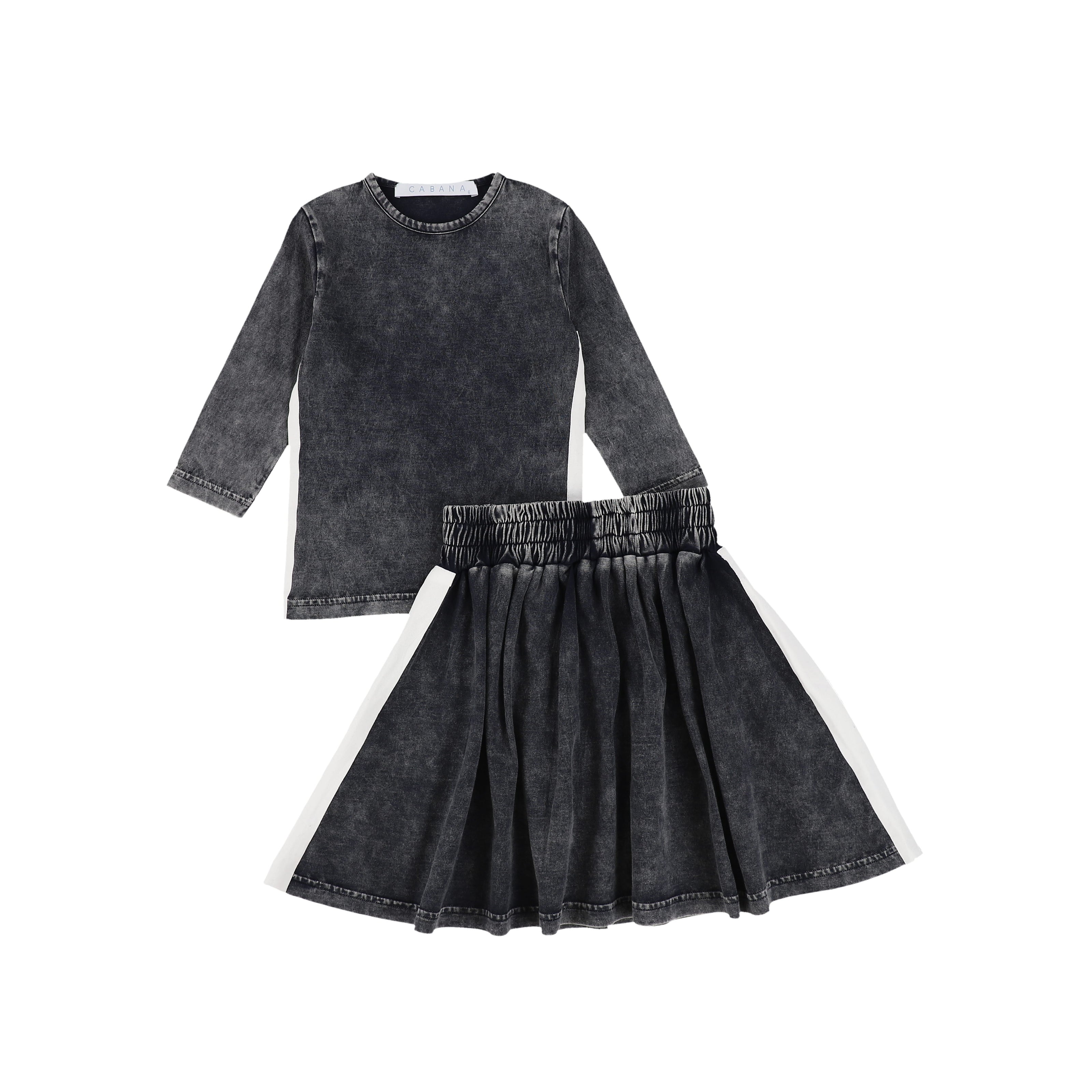 Checker_Skirt Set
