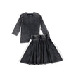 Checker_Skirt Set