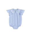 Beck - Linen Swing Lace Collared Romper