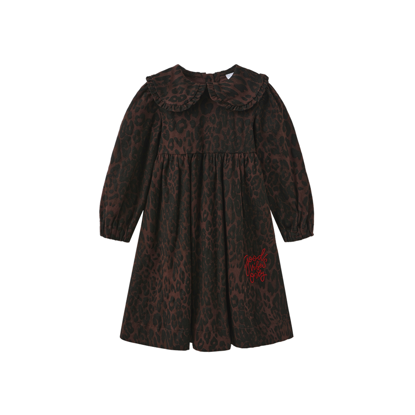 Brent Leopard Denim Dress