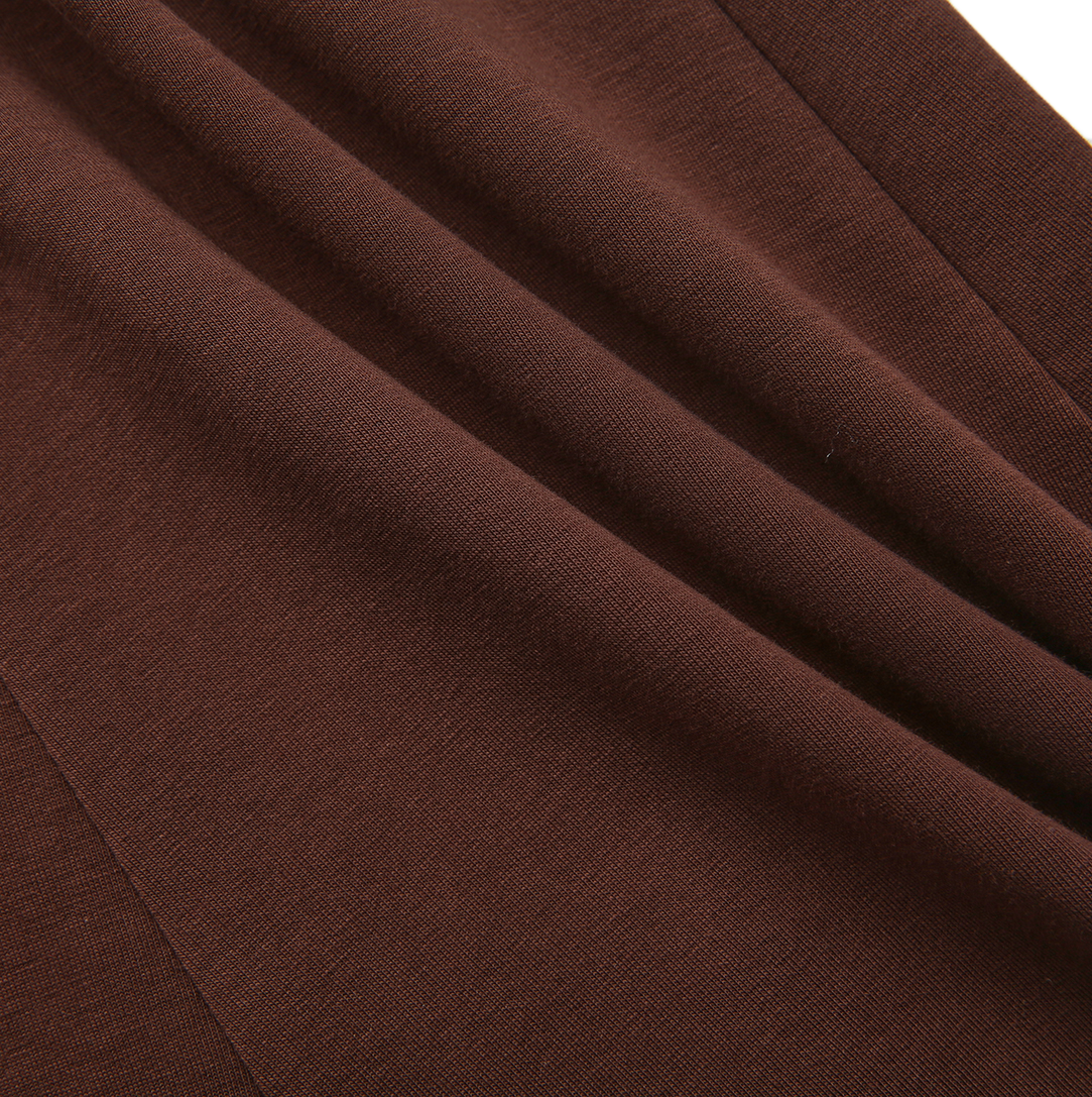 Sweatshirt Paneled Midi Skirt