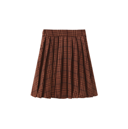 Peer Plaid Pleated Skirt