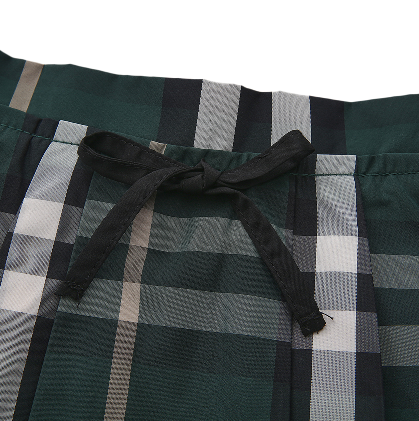 Breed Plaid Print Skirt
