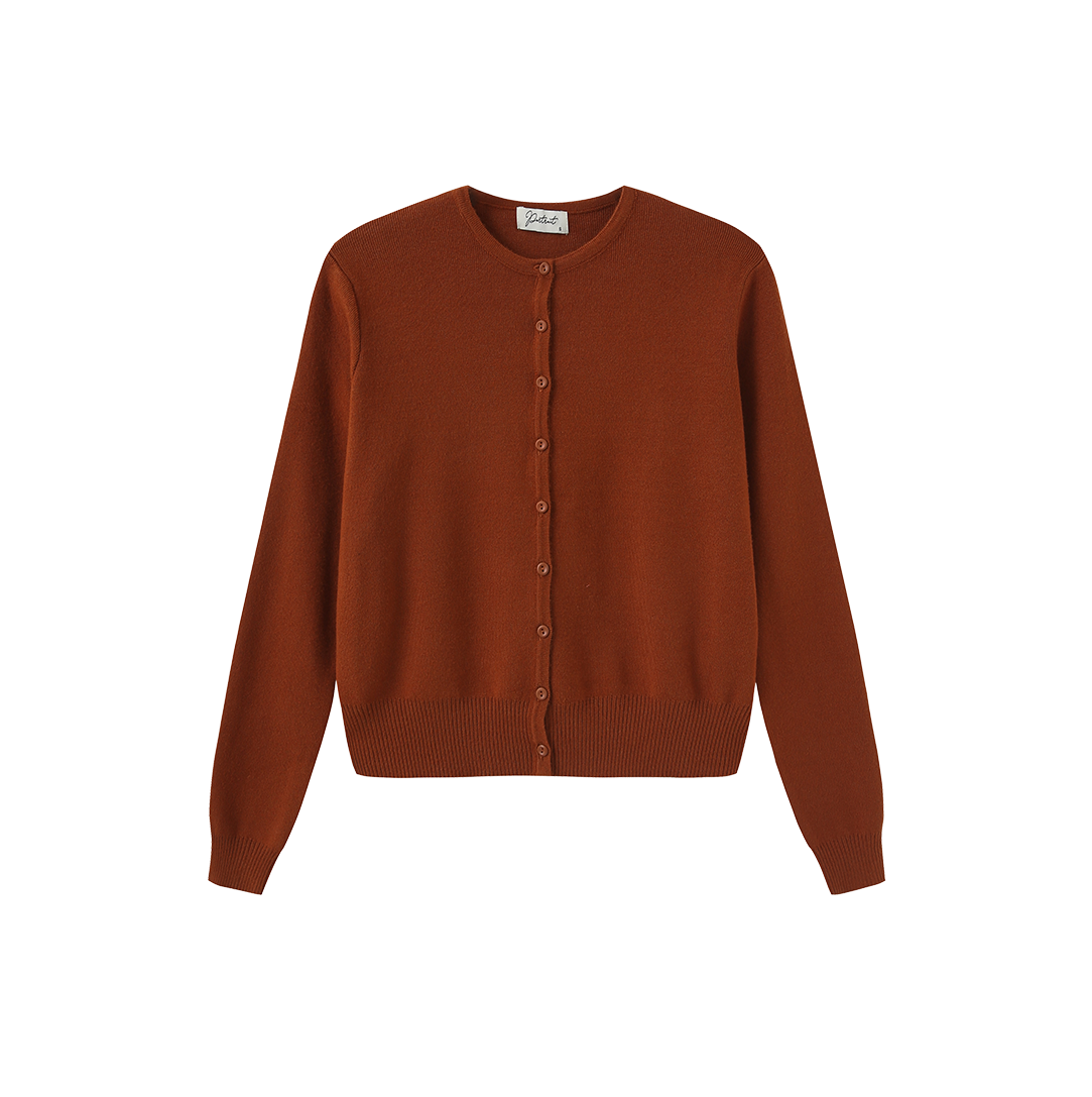 Basic Knit Button Cardigan