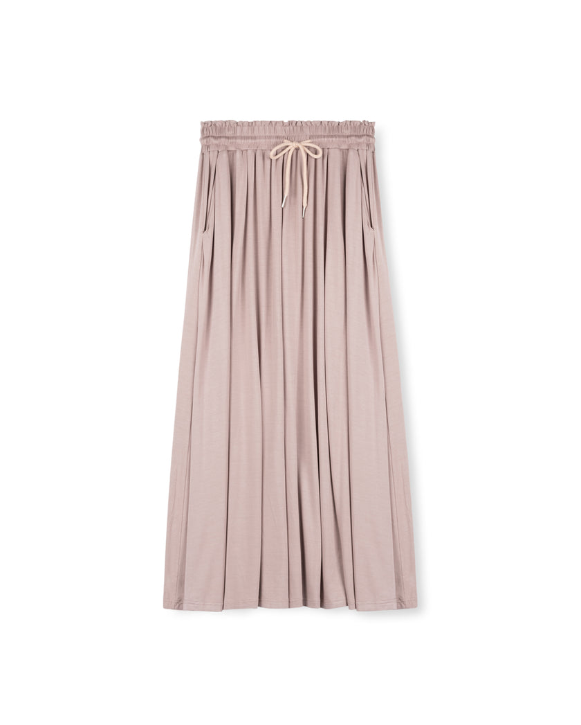 Tie Scrunch Waist Maxi Skirt