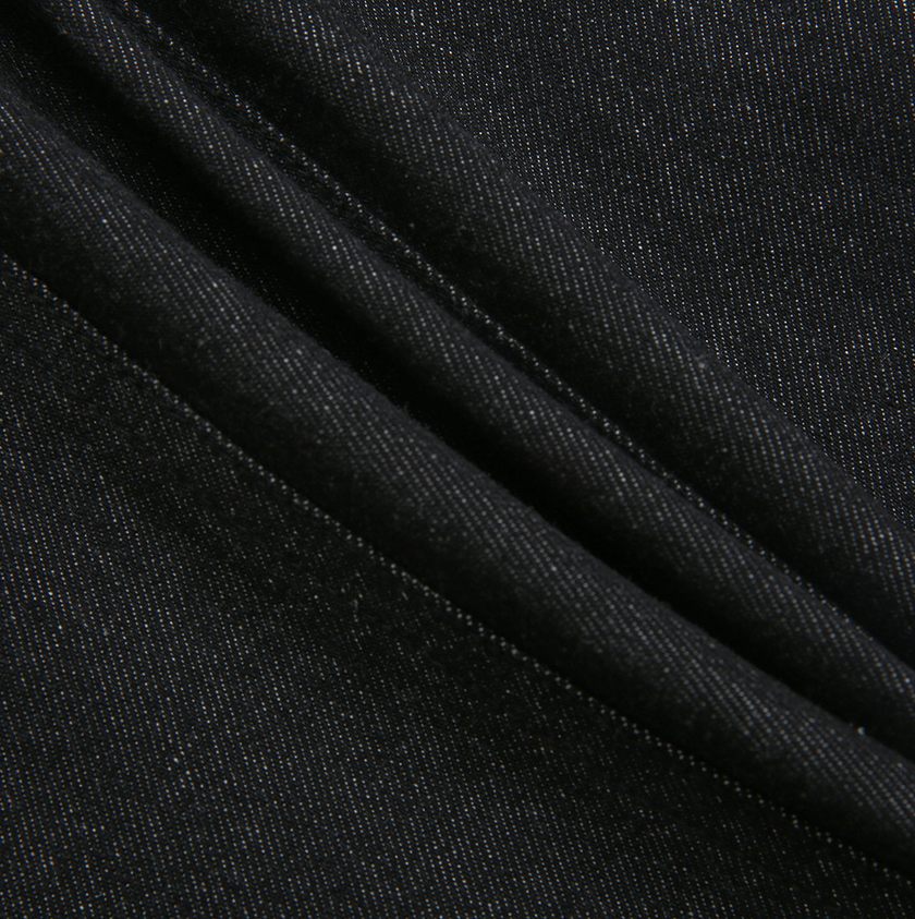 Denim Paneled Skirt