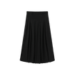 Wool Box Pleat Maxi Skirt