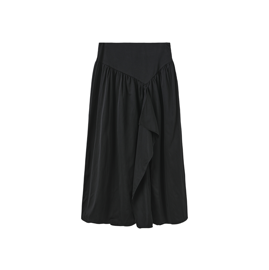 Taffeta V-Seam Skirt