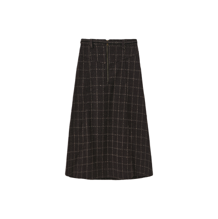 Wool Aline Seam Detail Skirt