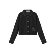 Layering Cropped Raw Edge Shirt