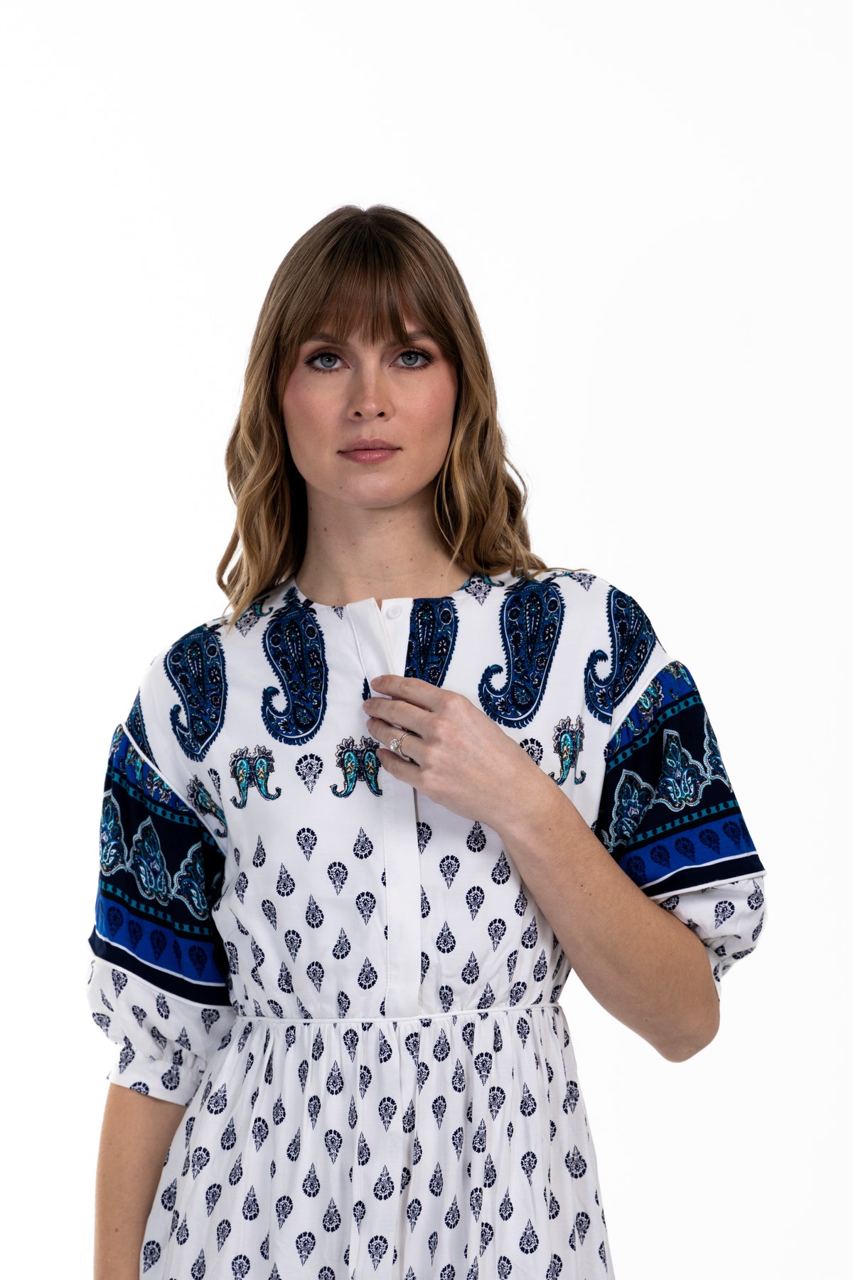 Tencel Paisley Print Dress