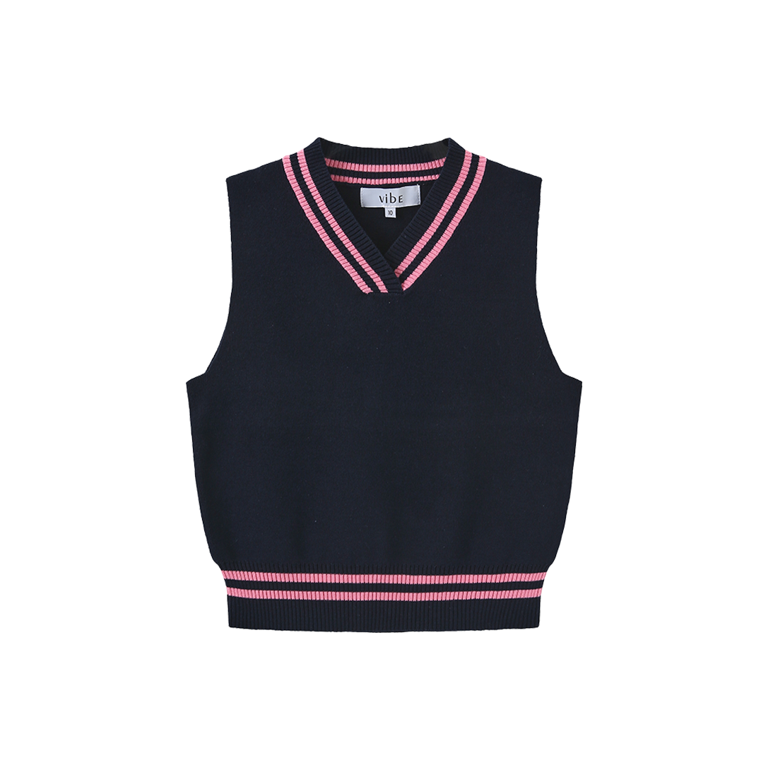 Knit Striped Vest