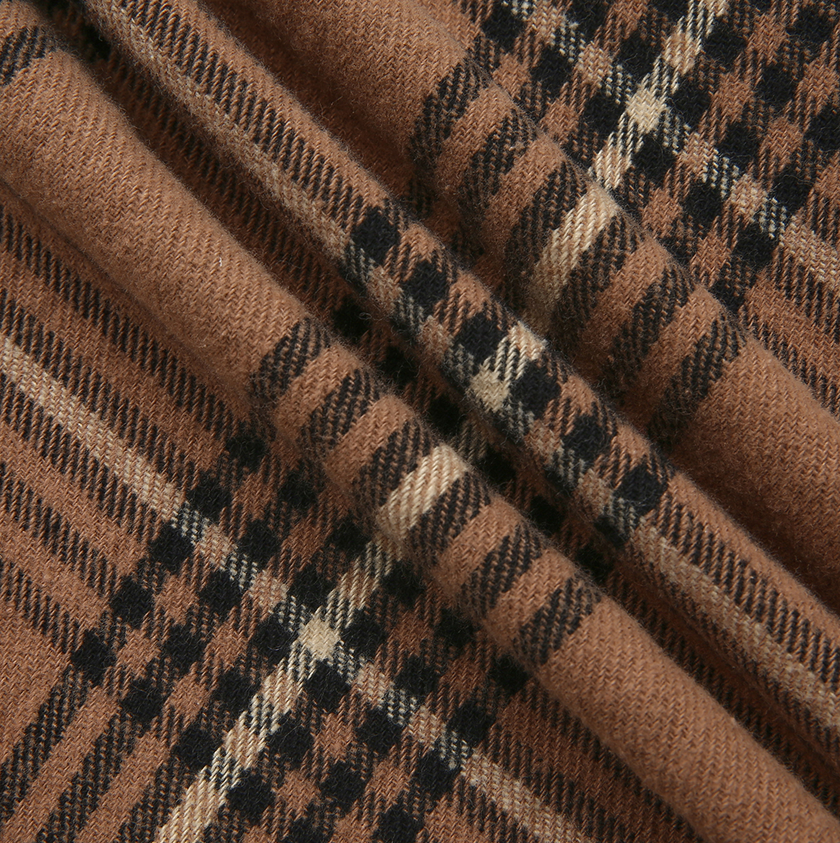 Plaid Belted Skirt