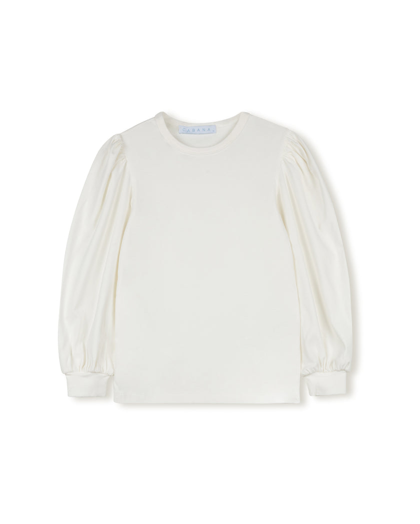 Mineral Wash Puff Sleeve Tee