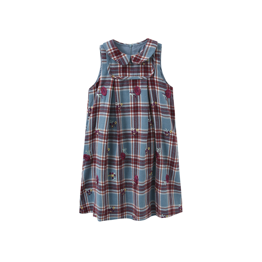 Jerry Plaid Floral Jumper