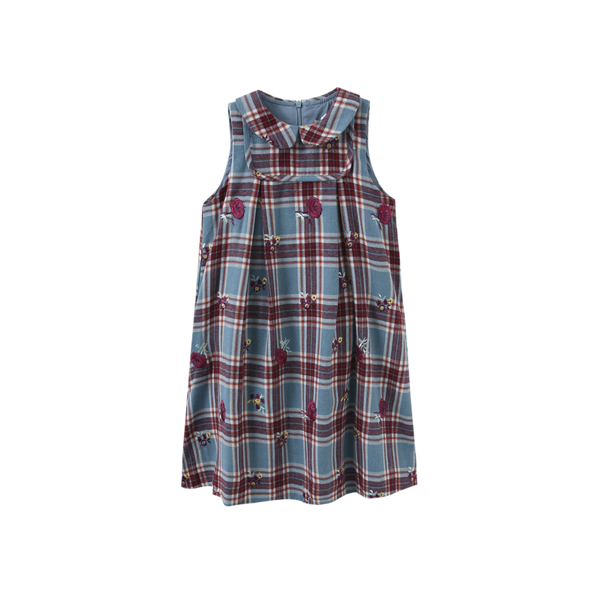 Jerry Plaid Floral Jumper