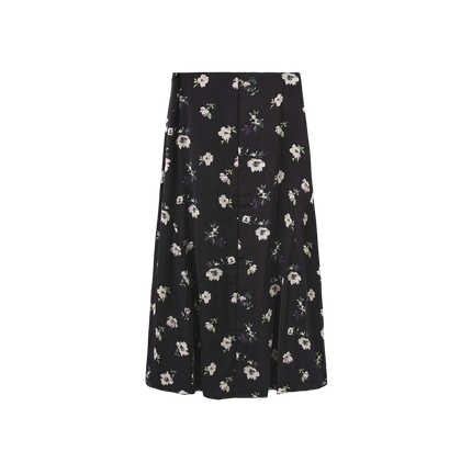 Floral Zipper Aline Slip Skirt