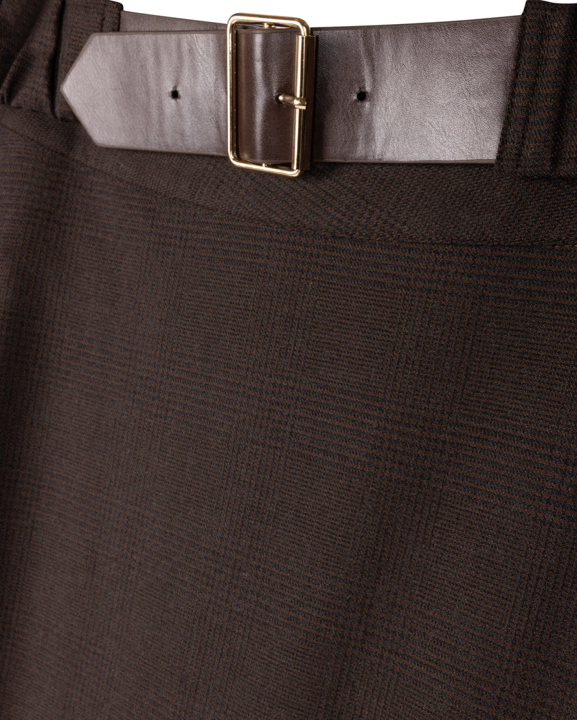 Elastic Belt Waisted Skirt