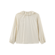 Polka Dotted Neck Bow Blouse