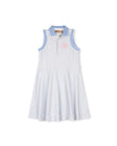 Stamp Emblem Pinstripe Dress