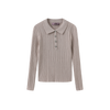 Mica Ribbed Knit Ruffle Collar Sweater