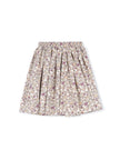 Dear - Corduroy Floral Printed Skirt