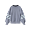 Striped Sleeve Knit Sweater