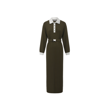 Sweatshirt Polo Dress