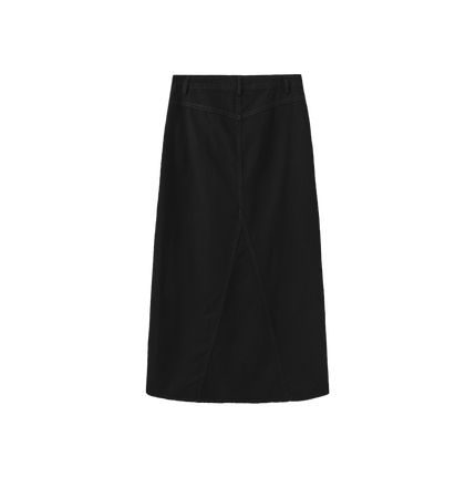 V-Seam Denim Skirt
