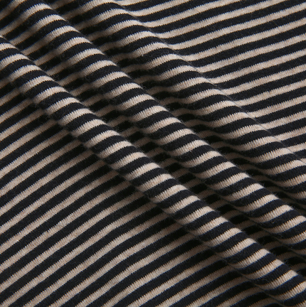 Swan Stripe Half Button Top