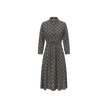 Printed Poplin Double Waisted Dress