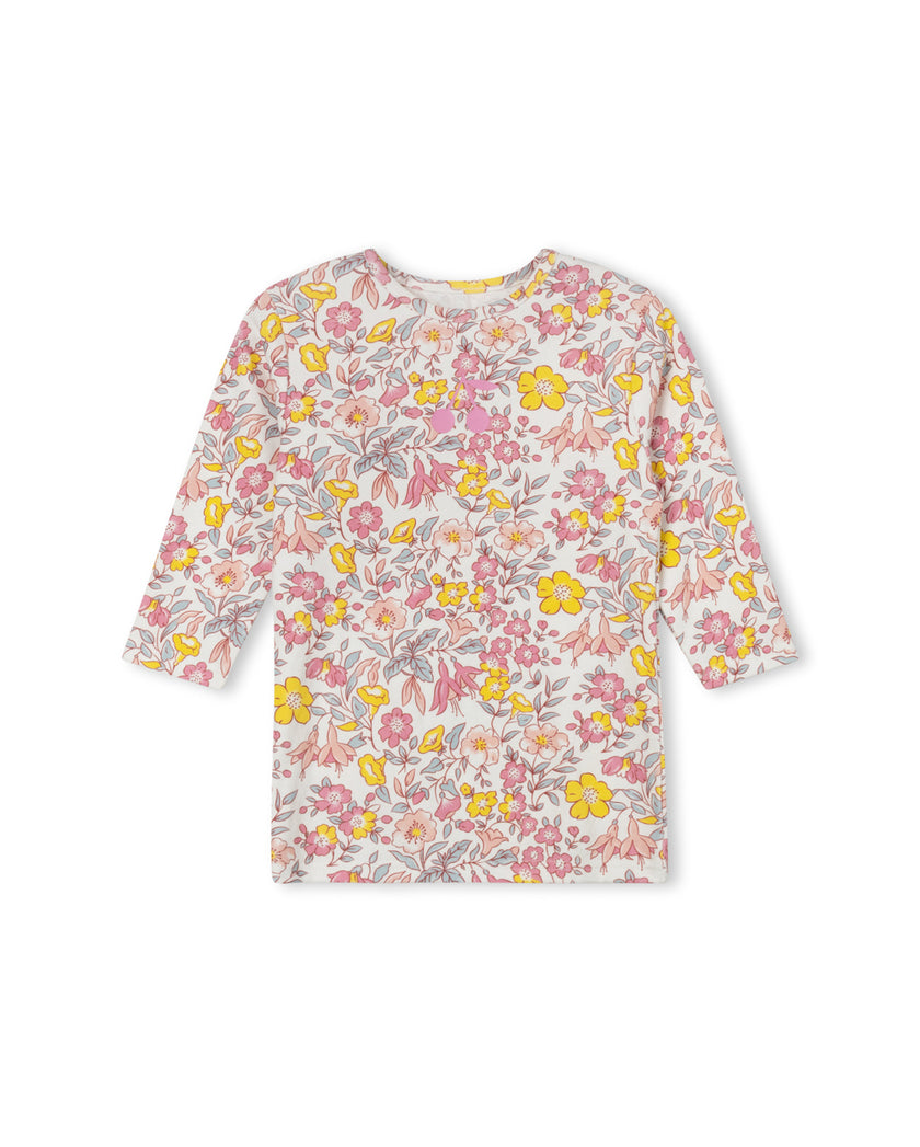 Small Print Fitted Tee