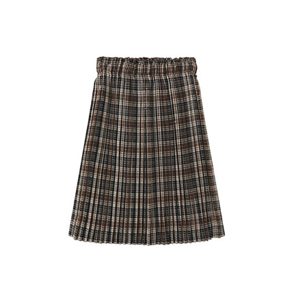Gail Plaid Pleated Skirt