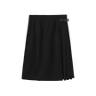 Side Pleat Wool Skirt
