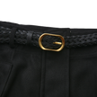 Belted Pocket Wool Skirt