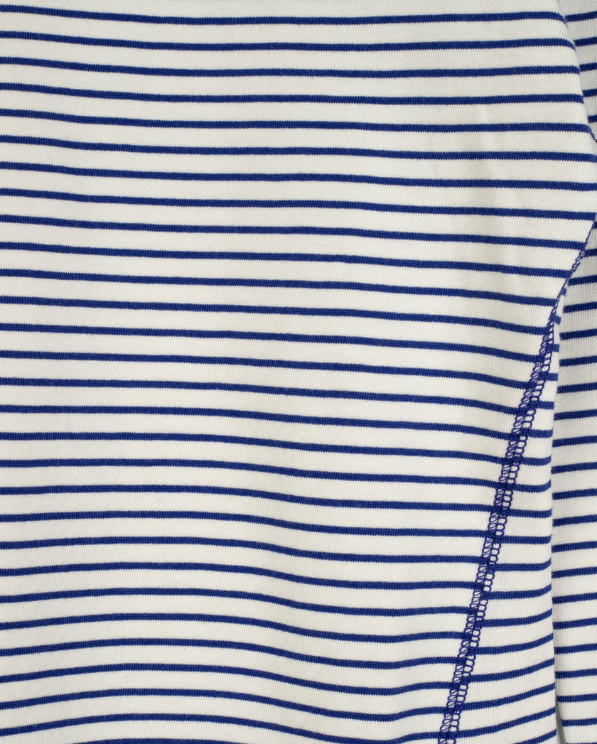 Striped Seamed Detailed Tee