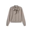 Knit Bow Neck Sweater