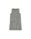 Plaid Button Detailed Jumper
