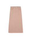 Denim Maxi Straight Skirt