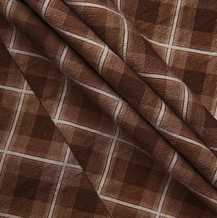 Pinta Front Fly Plaid Skirt
