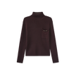 Ribbed Pocket Turtleneck