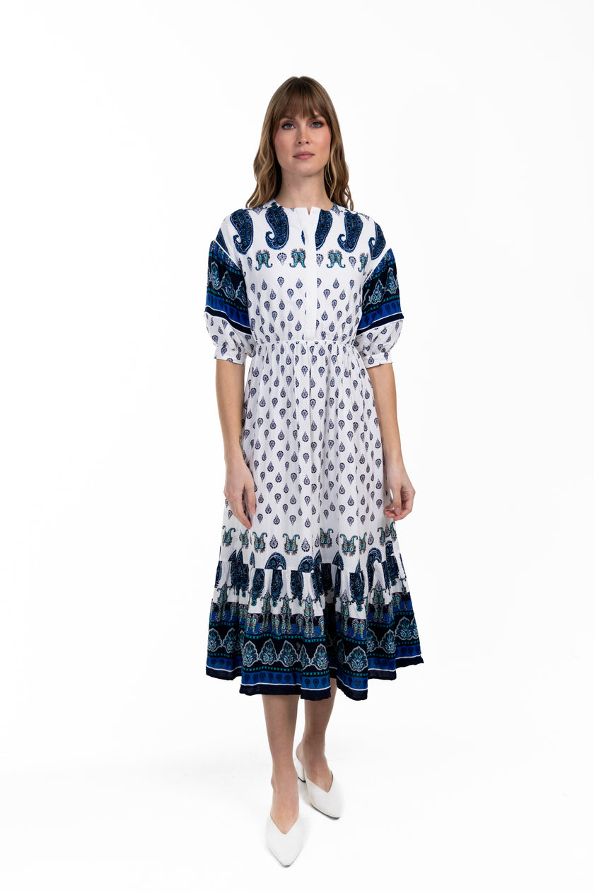 Tencel Paisley Print Dress
